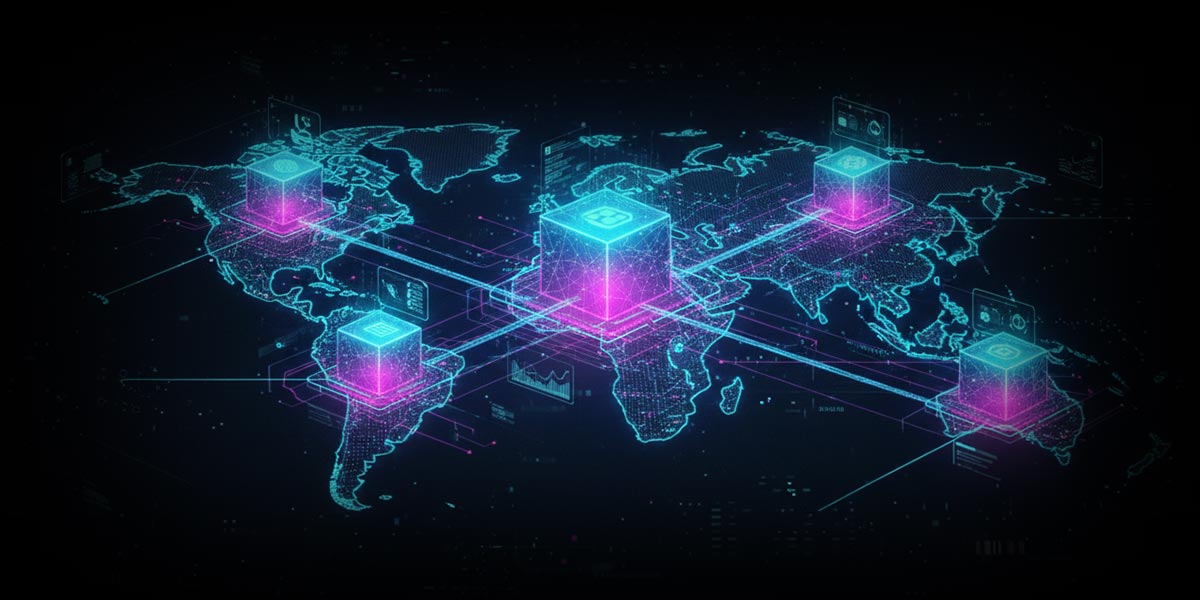 Glowing world map showing Silakab's global patent coverage